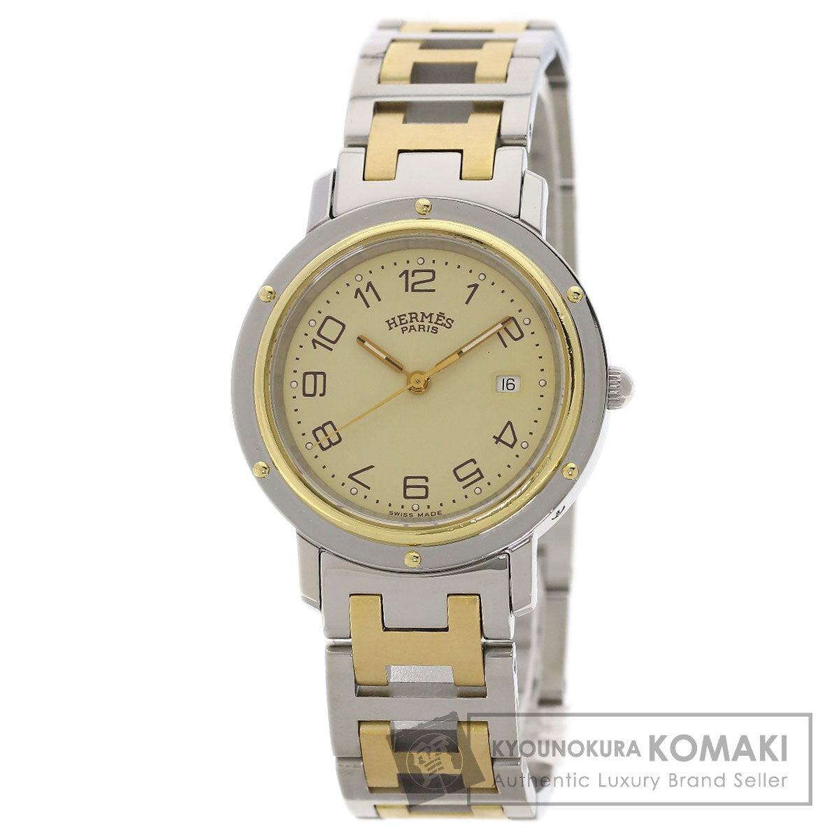HERMES Clipper Watches CL4.420 Stainless Steel/SSxGP Boys