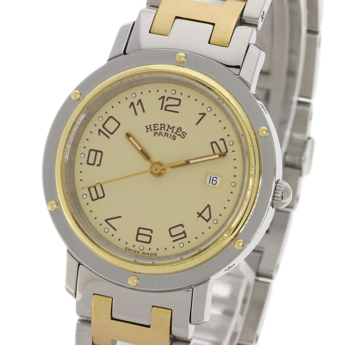 HERMES Clipper Watches CL4.420 Stainless Steel/SSxGP Boys