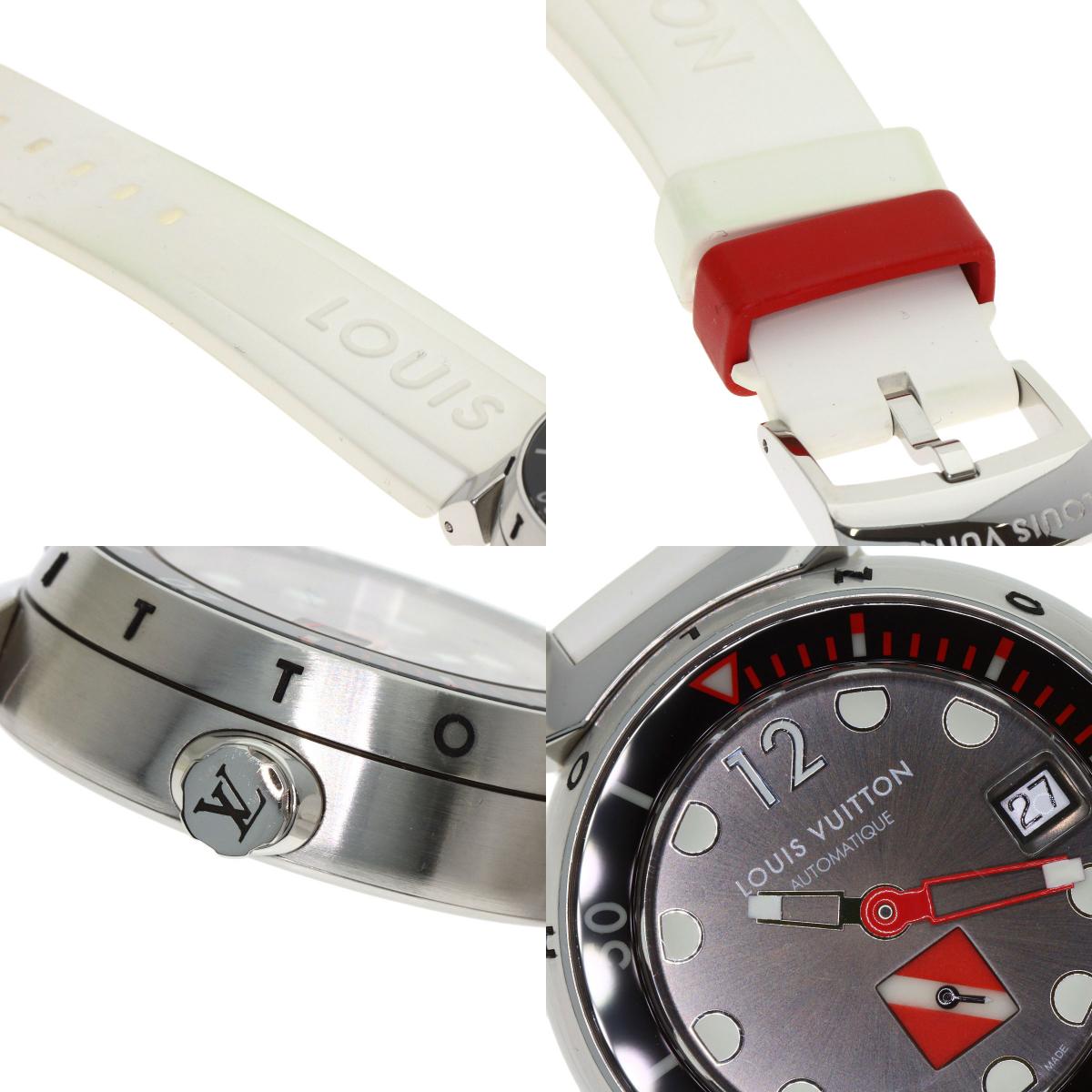 LOUIS VUITTON Tambour Diving Watches Q113A Stainless Steel/Rubber mens