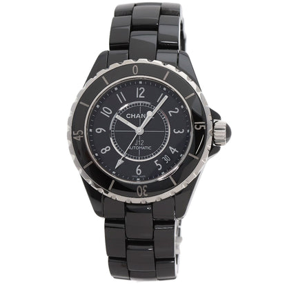 CHANEL J12 1.5" Black Ceramic Watches H0685 Ceramic/Ceramic mens