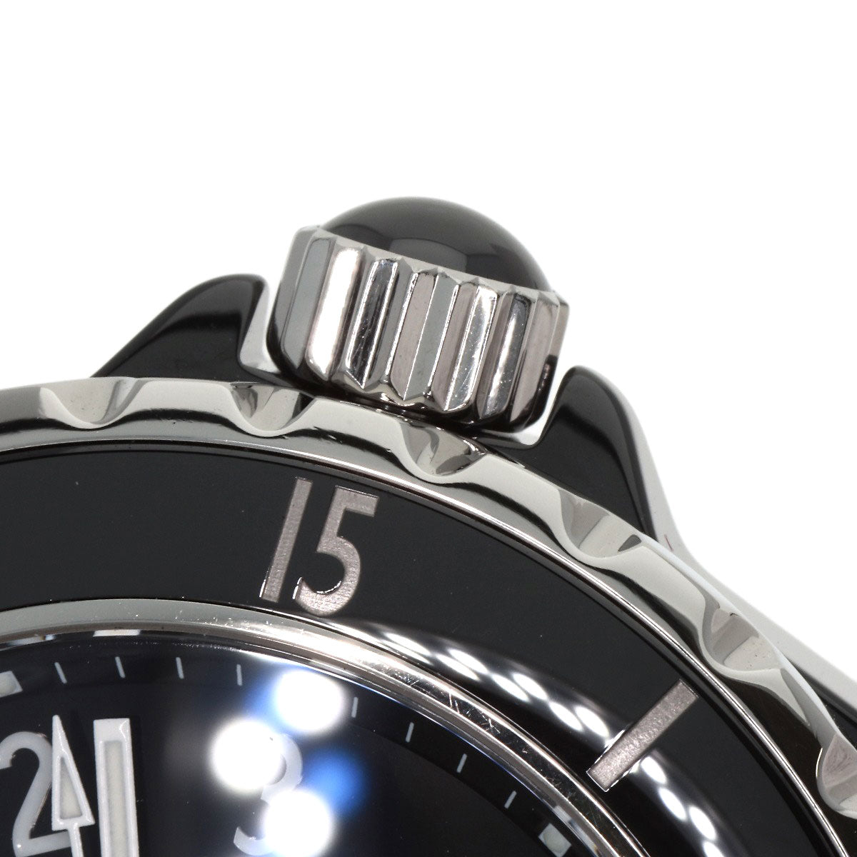 CHANEL J12 1.5" Black Ceramic Watches H0685 Ceramic/Ceramic mens