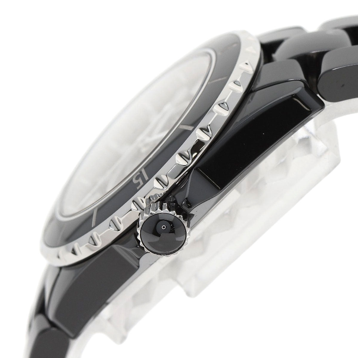 CHANEL J12 1.5" Black Ceramic Watches H0685 Ceramic/Ceramic mens