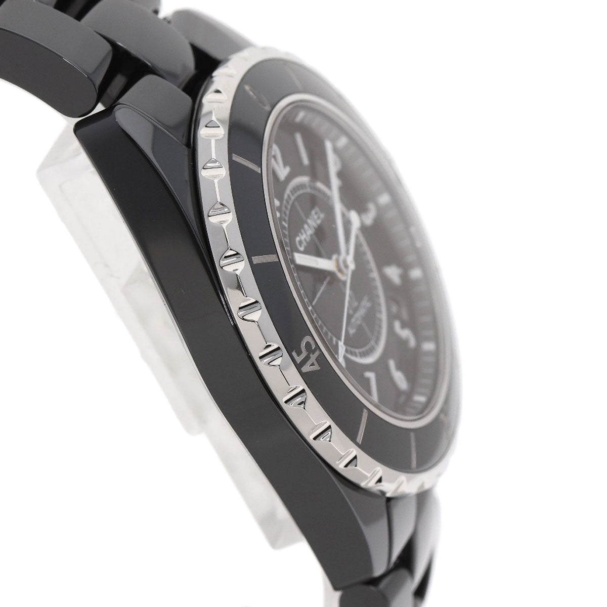 CHANEL J12 1.5" Black Ceramic Watches H0685 Ceramic/Ceramic mens