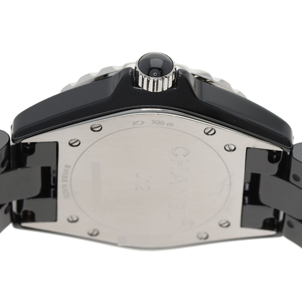 CHANEL J12 1.5" Black Ceramic Watches H0685 Ceramic/Ceramic mens
