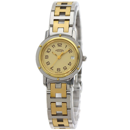 HERMES Clipper Watches CL4.220 Stainless Steel/SSxGP Ladies