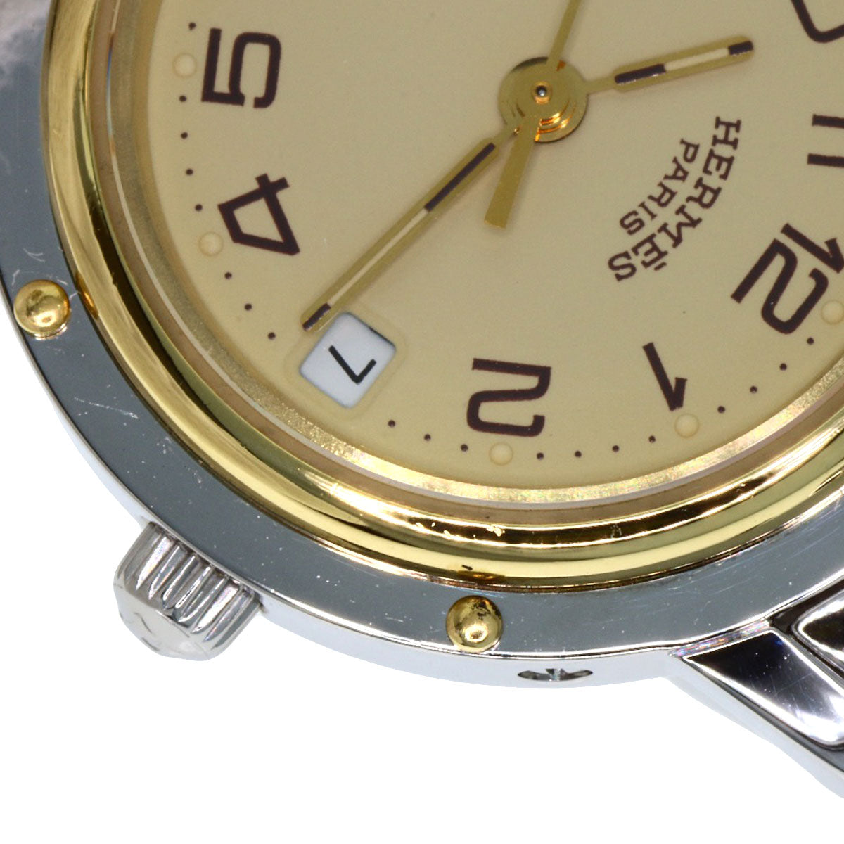 HERMES Clipper Watches CL4.220 Stainless Steel/SSxGP Ladies