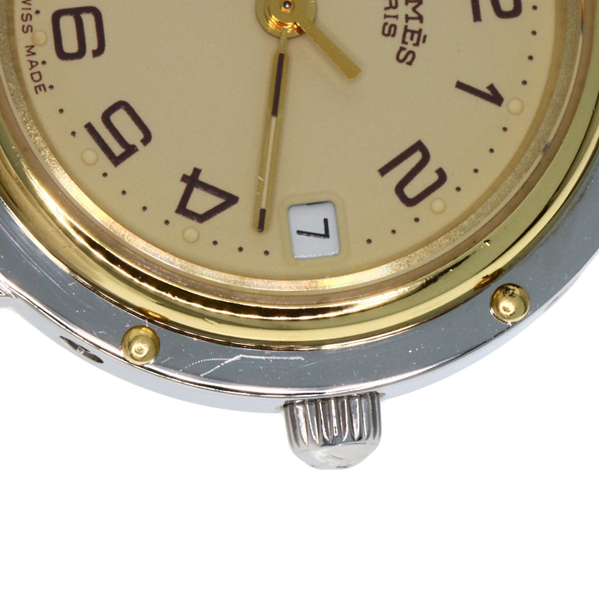 HERMES Clipper Watches CL4.220 Stainless Steel/SSxGP Ladies