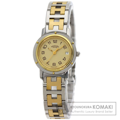 HERMES Clipper Watches CL4.220 Stainless Steel/SSxGP Ladies