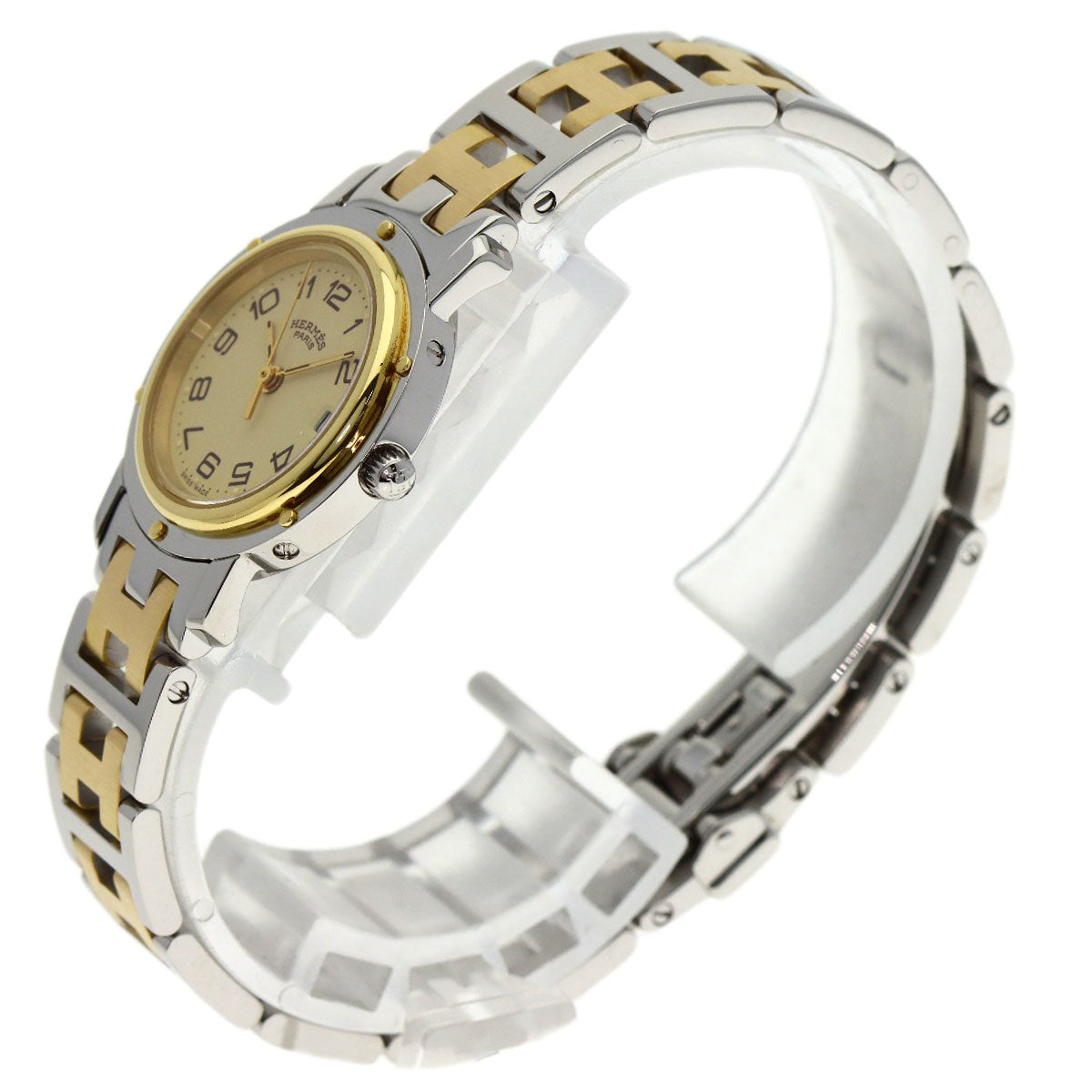HERMES Clipper Watches CL4.220 Stainless Steel/SSxGP Ladies
