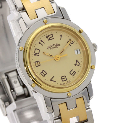 HERMES Clipper Watches CL4.220 Stainless Steel/SSxGP Ladies