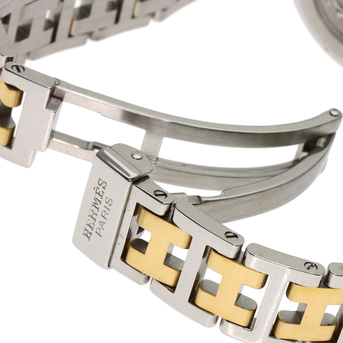 HERMES Clipper Watches CL4.220 Stainless Steel/SSxGP Ladies