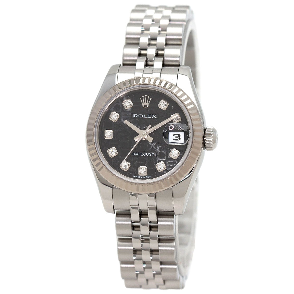ROLEX DATEJUST 10P Diamond Watches 179174 Stainless Steel/Stainless Steel Ladies