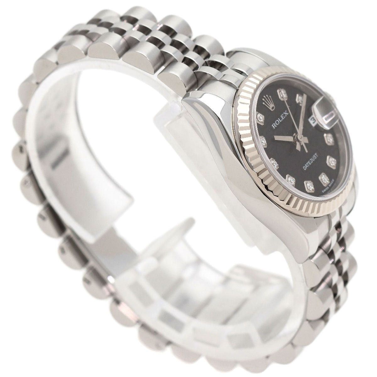 ROLEX DATEJUST 10P Diamond Watches 179174 Stainless Steel/Stainless Steel Ladies