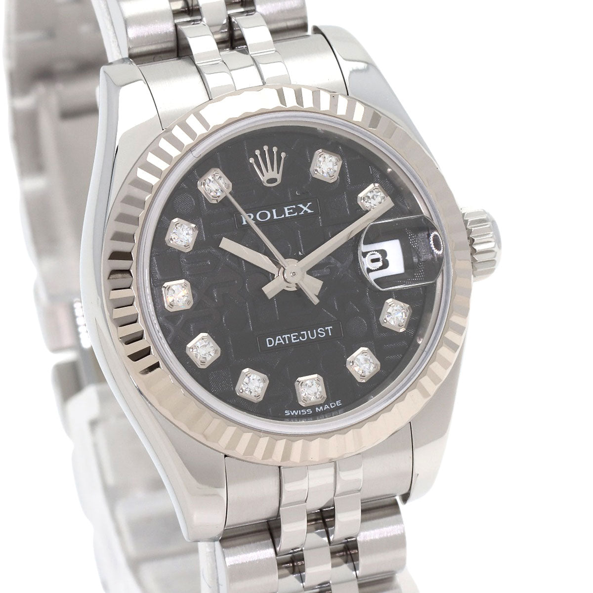 ROLEX DATEJUST 10P Diamond Watches 179174 Stainless Steel/Stainless Steel Ladies