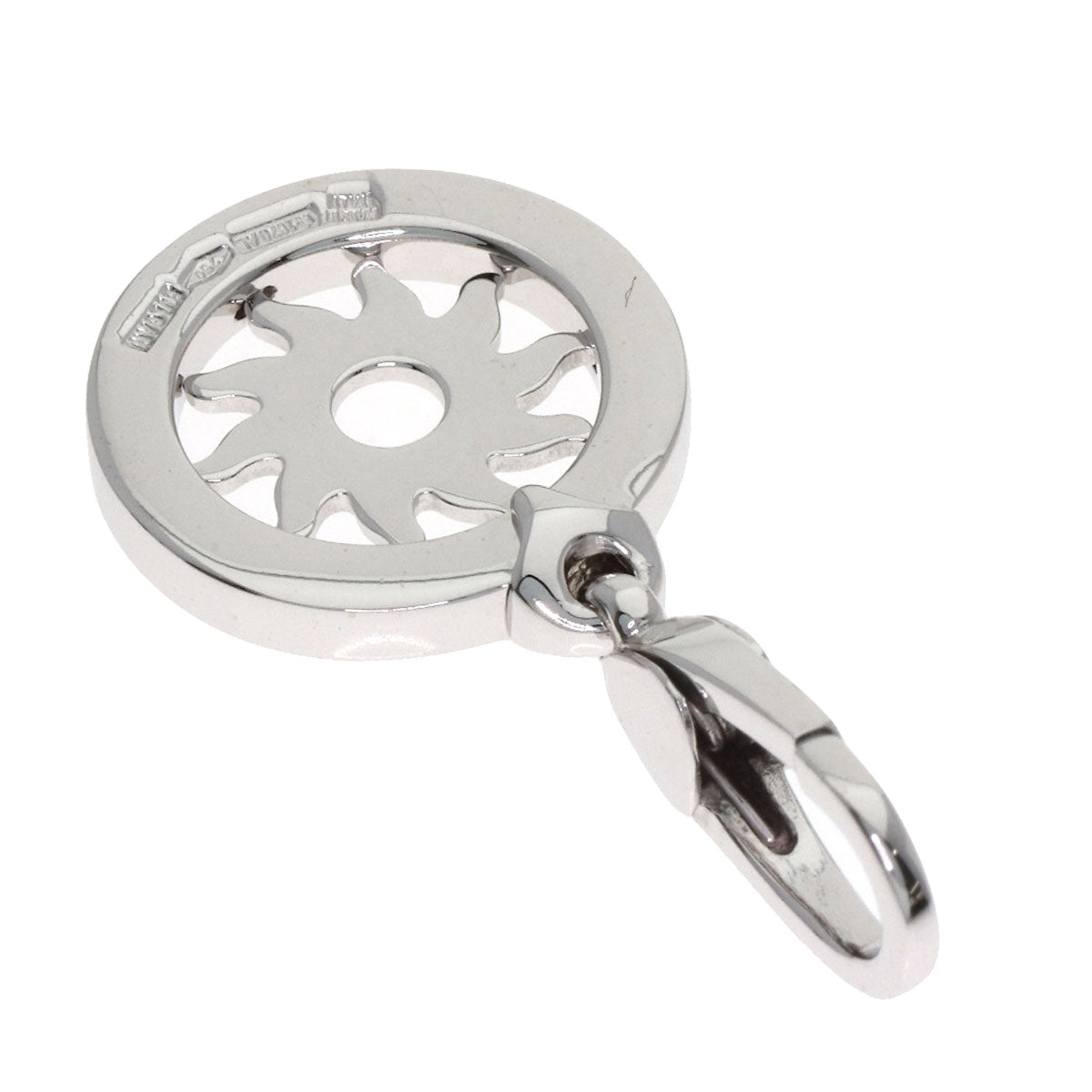 BVLGARI Tondo Charm Pendant top K18 White Gold Ladies [Used]