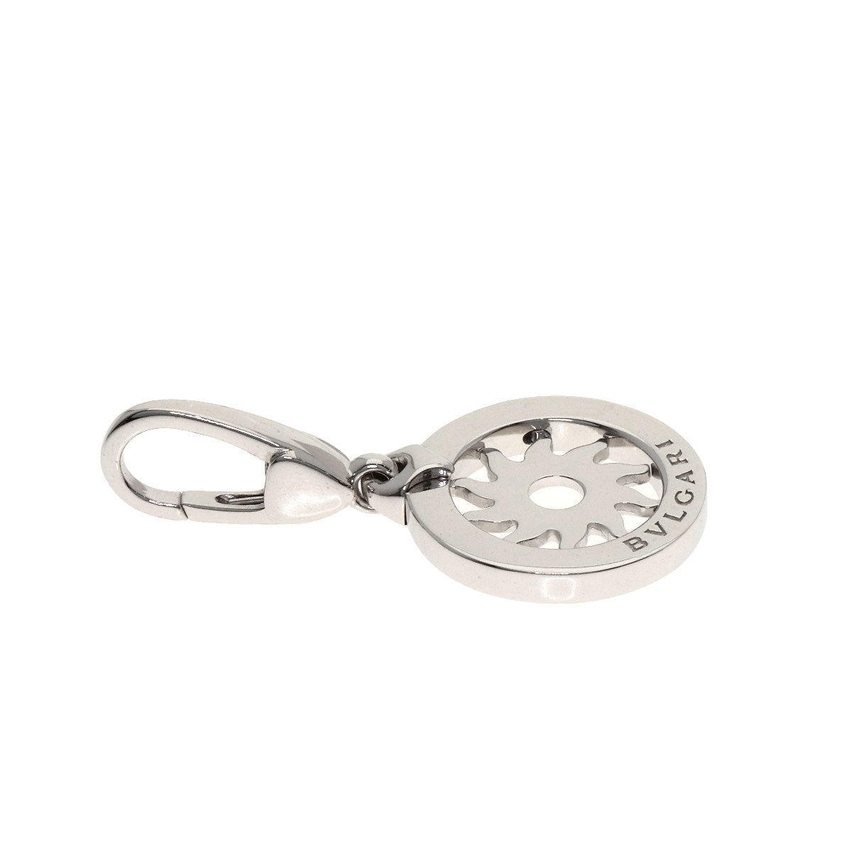 BVLGARI Tondo Charm Pendant top K18 White Gold Ladies [Used]