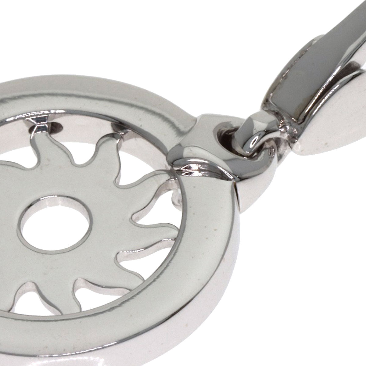 BVLGARI Tondo Charm Pendant top K18 White Gold Ladies [Used]