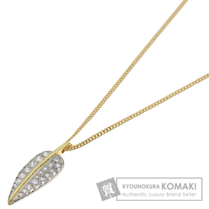 TIFFANY&Co. Leaf Diamond Necklace K18 Yellow Gold PTLadies [Used]