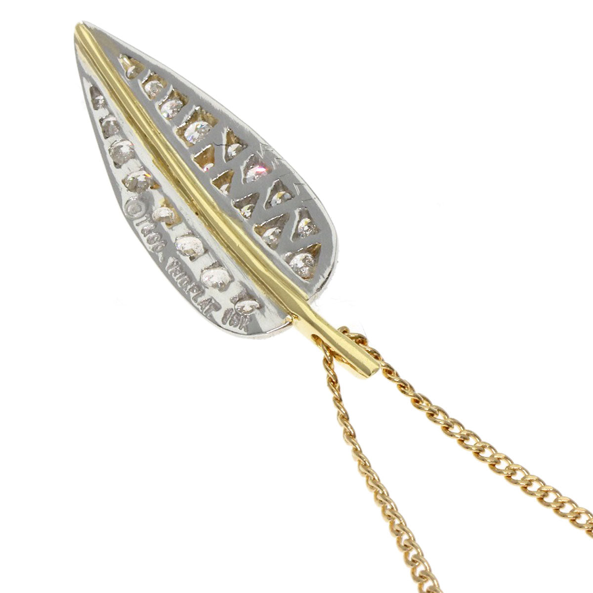 TIFFANY&Co. Leaf Diamond Necklace K18 Yellow Gold PTLadies [Used]