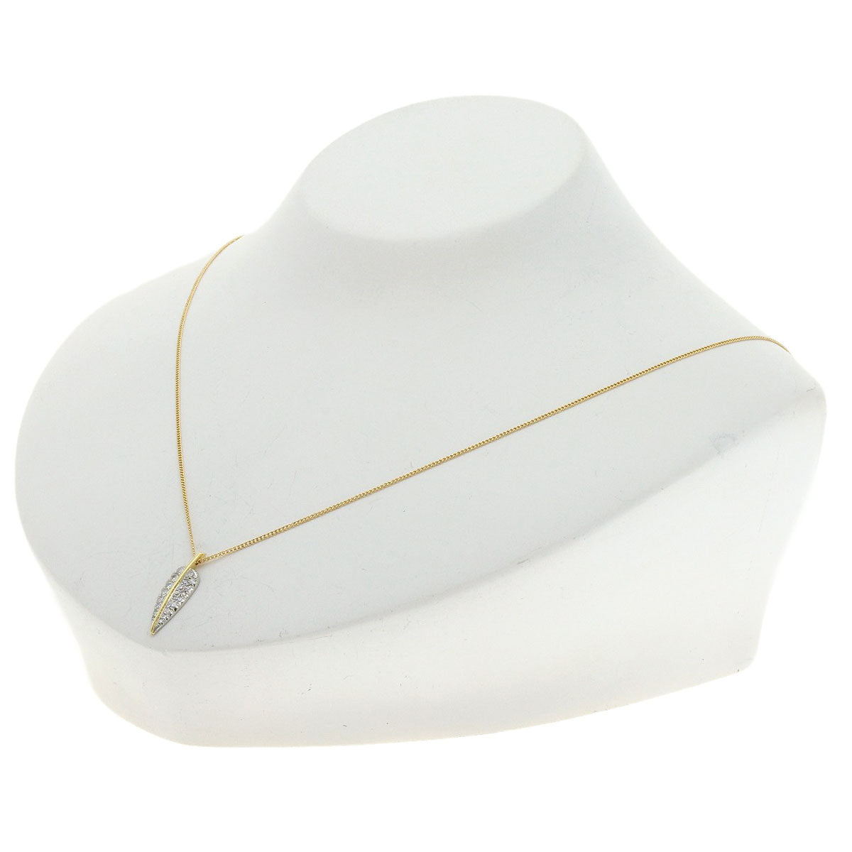 TIFFANY&Co. Leaf Diamond Necklace K18 Yellow Gold PTLadies [Used]