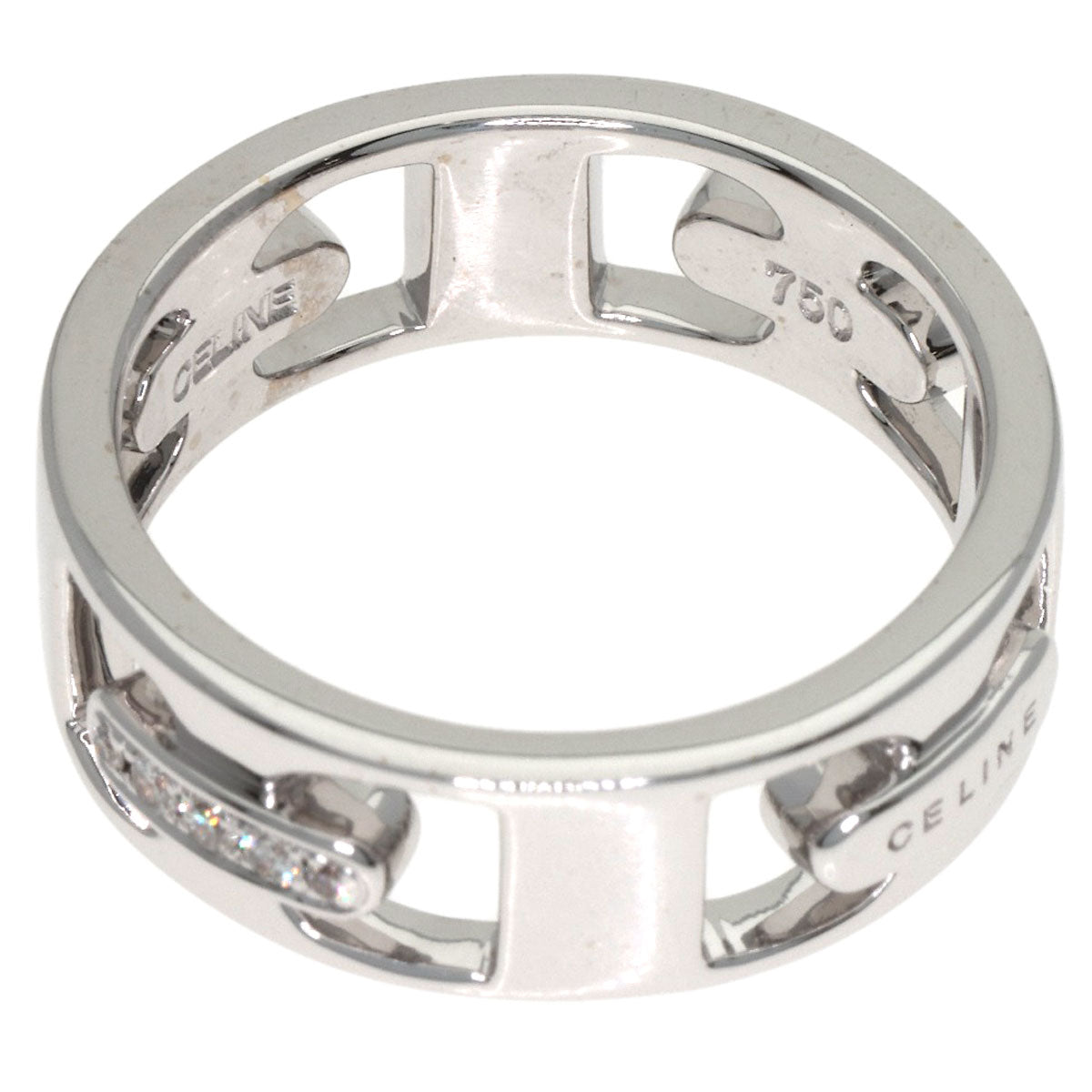 CELINE Diamond Ring K18 White Gold Ladies [Used]