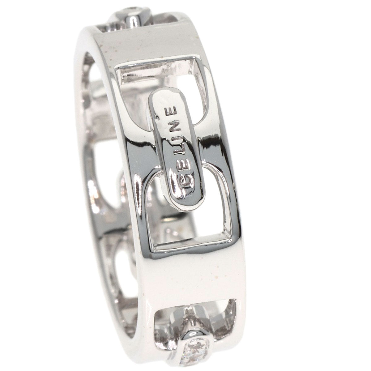 CELINE Diamond Ring K18 White Gold Ladies [Used]