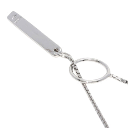 GUCCI lariat Necklace K18 White Gold Ladies [Used]
