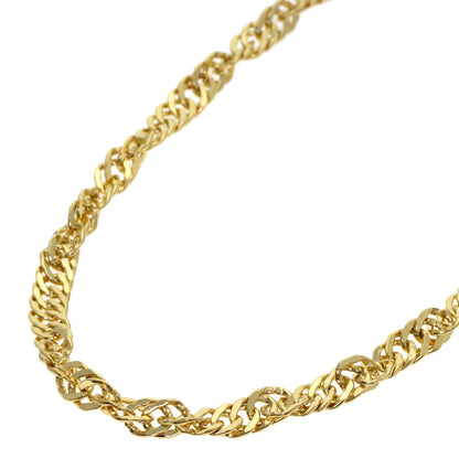 スクリュー チェーン 44cm ネックレス K18イエローゴールド 13.2g レディース 【中古】