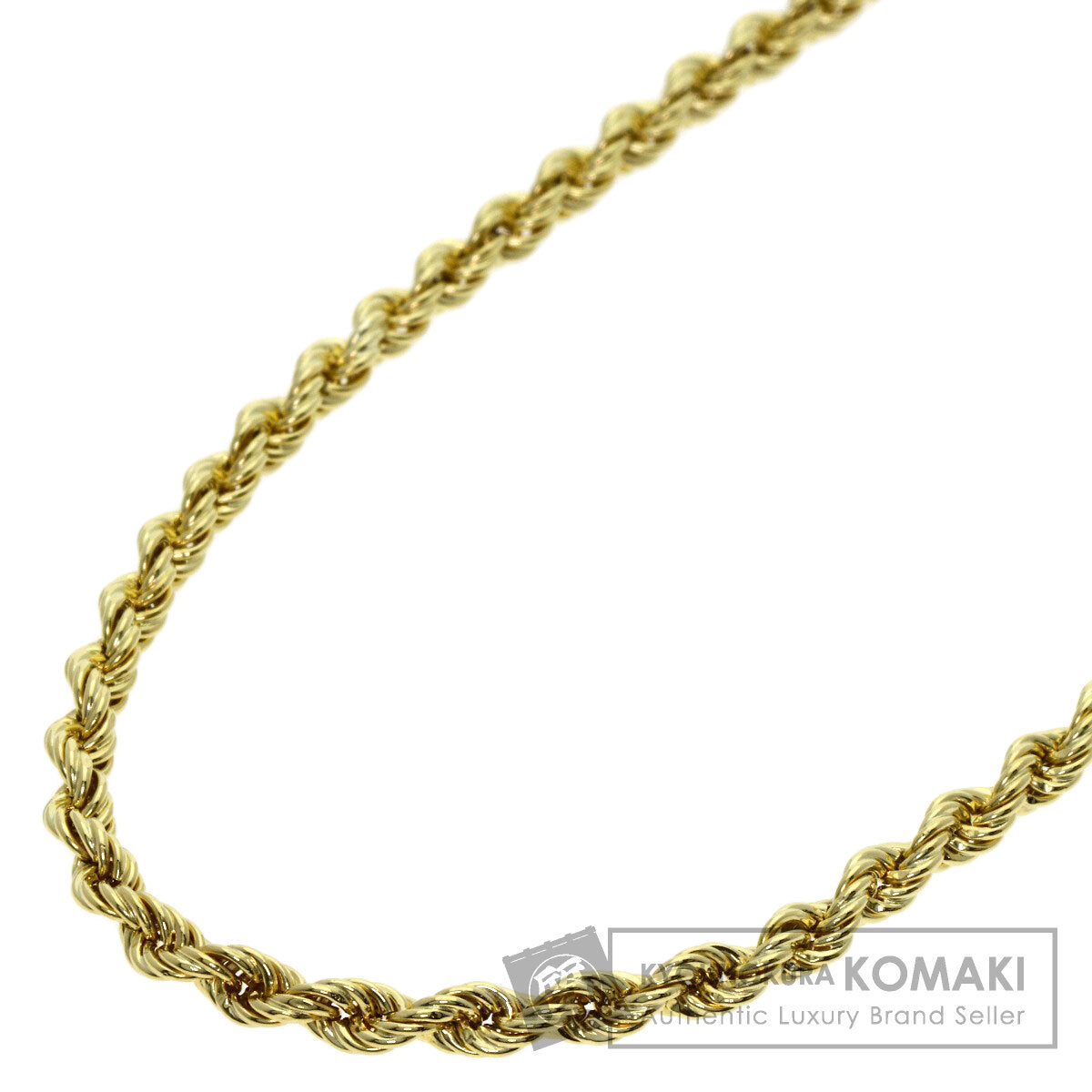 ツイスト チェーン 40cm ネックレス K18イエローゴールド 5.6g レディース 【中古】