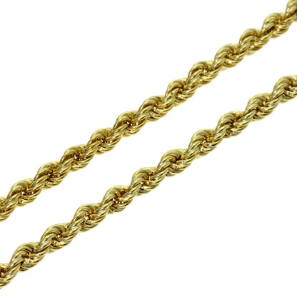 ツイスト チェーン 40cm ネックレス K18イエローゴールド 5.6g レディース 【中古】