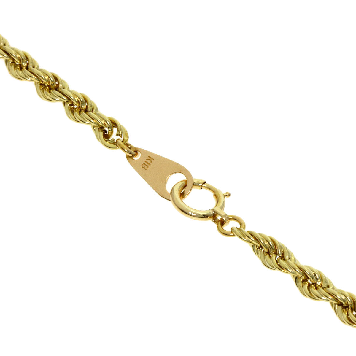 ツイスト チェーン 40cm ネックレス K18イエローゴールド 5.6g レディース 【中古】