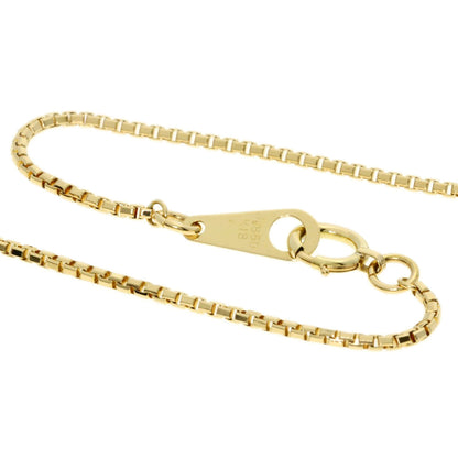 design Necklace Platinum PT850 18K Yellow Gold 4.4g　Ladies
