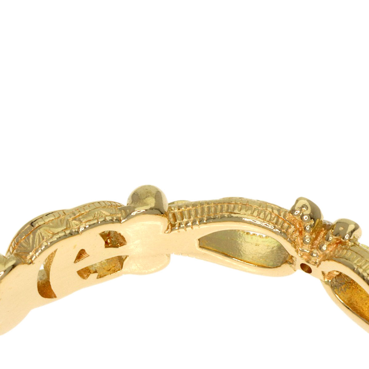 GUCCI Flora Diamond #13 Ring K18 Yellow Gold Ladies [Used]