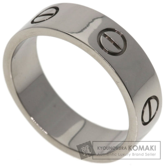 CARTIER love ring #58 Ring K18 White Gold unisex [Used]