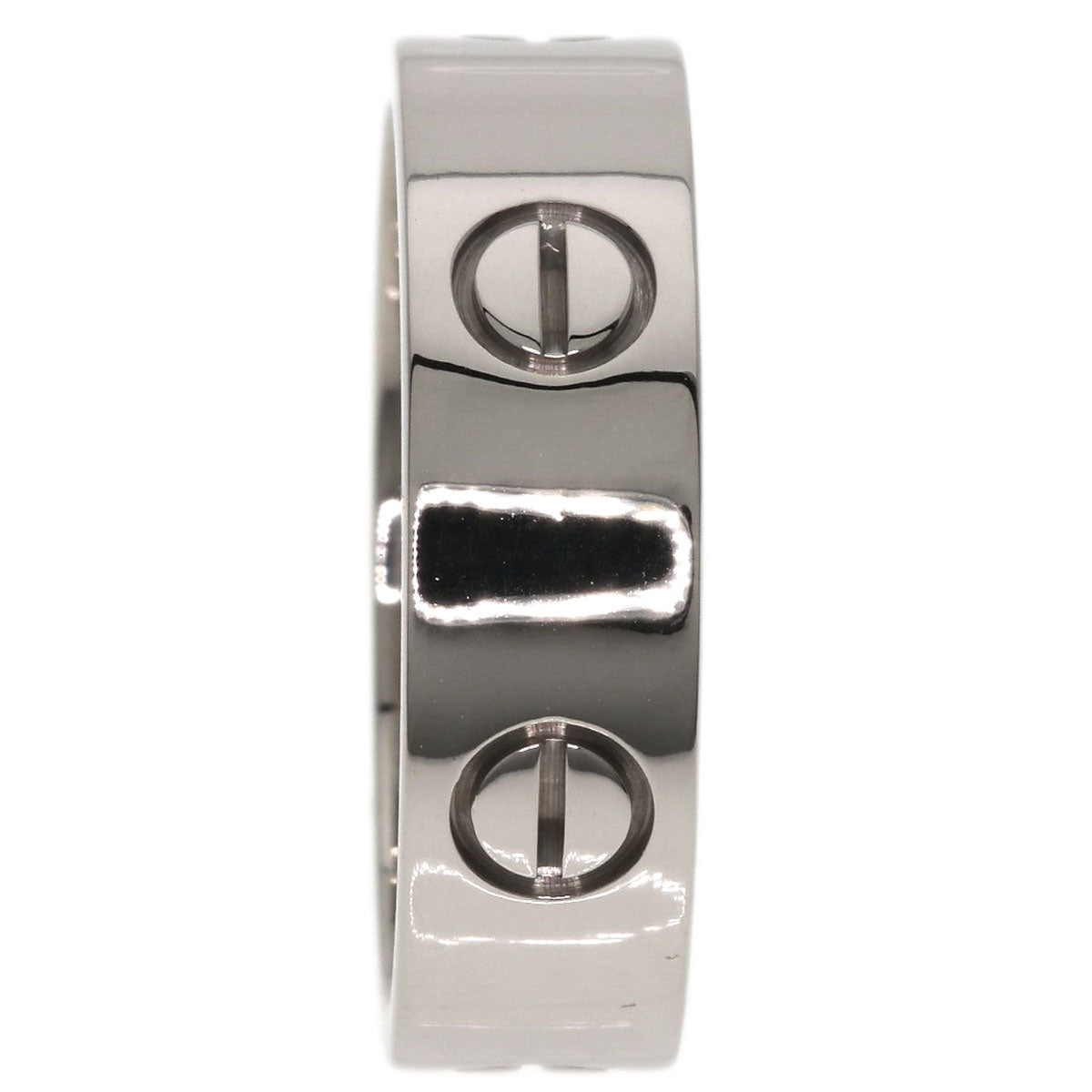 CARTIER love ring #58 Ring K18 White Gold unisex [Used]