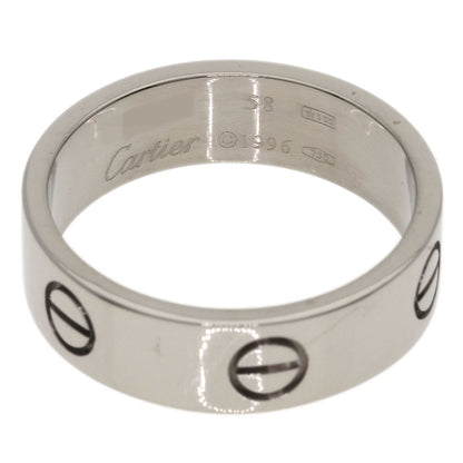 CARTIER love ring #58 Ring K18 White Gold unisex [Used]