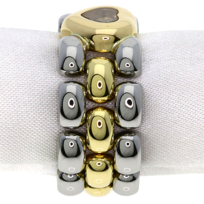 Chopard Happy diamond Ring K18 Yellow Gold Stainless SteelLadies [Used]