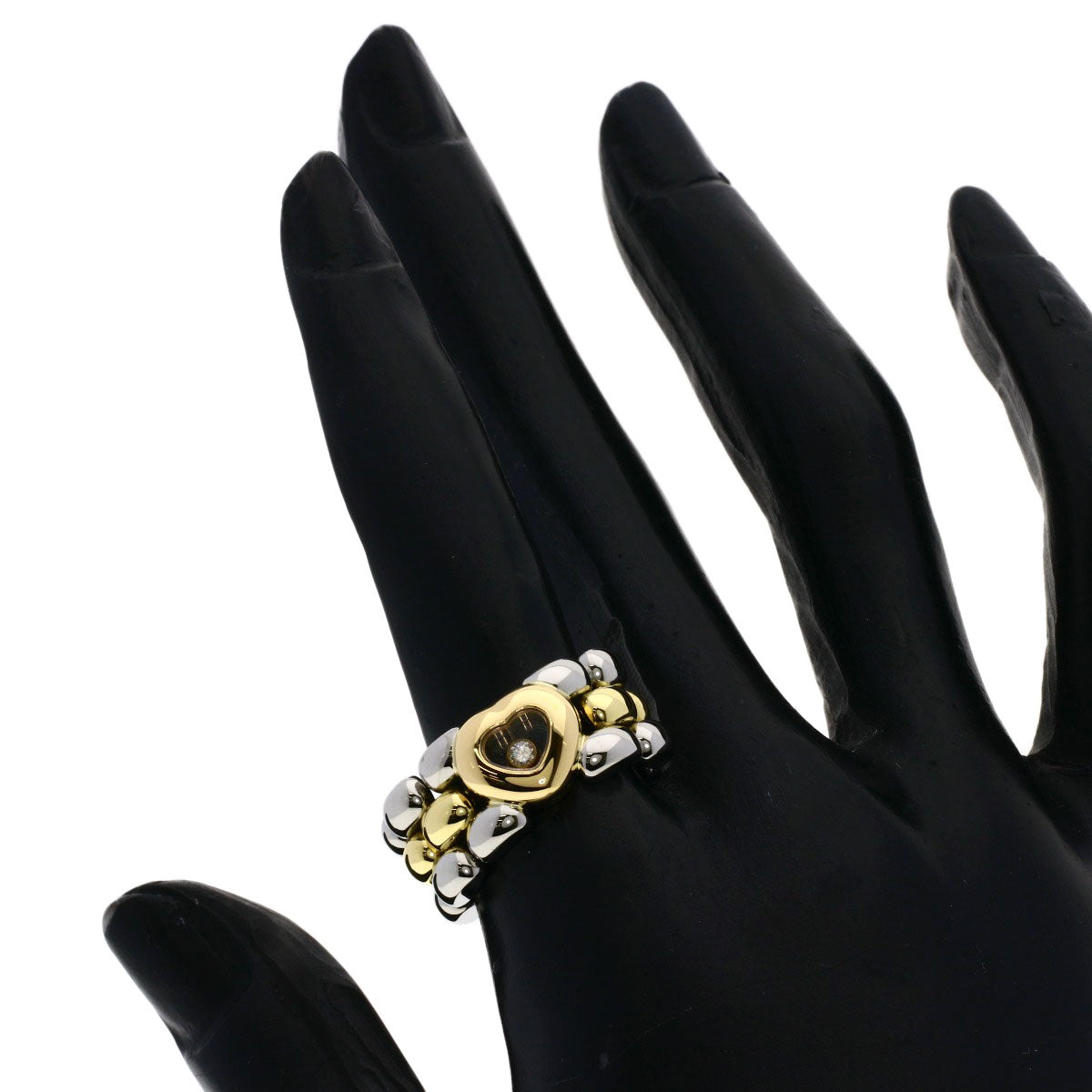 Chopard Happy diamond Ring K18 Yellow Gold Stainless SteelLadies [Used]