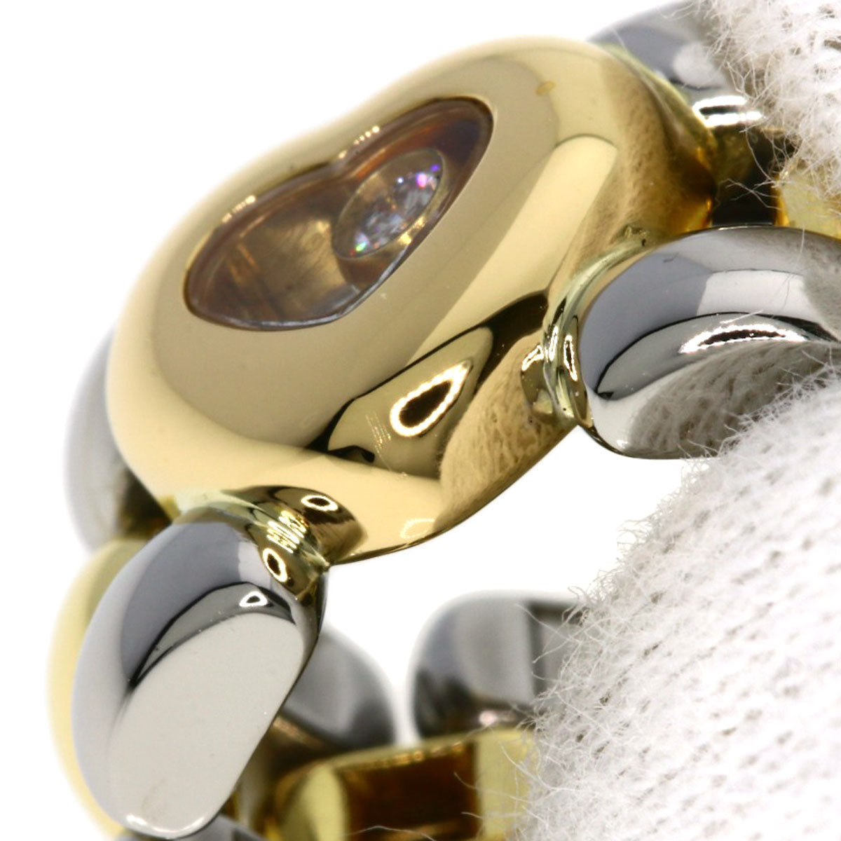 Chopard Happy diamond Ring K18 Yellow Gold Stainless SteelLadies [Used]