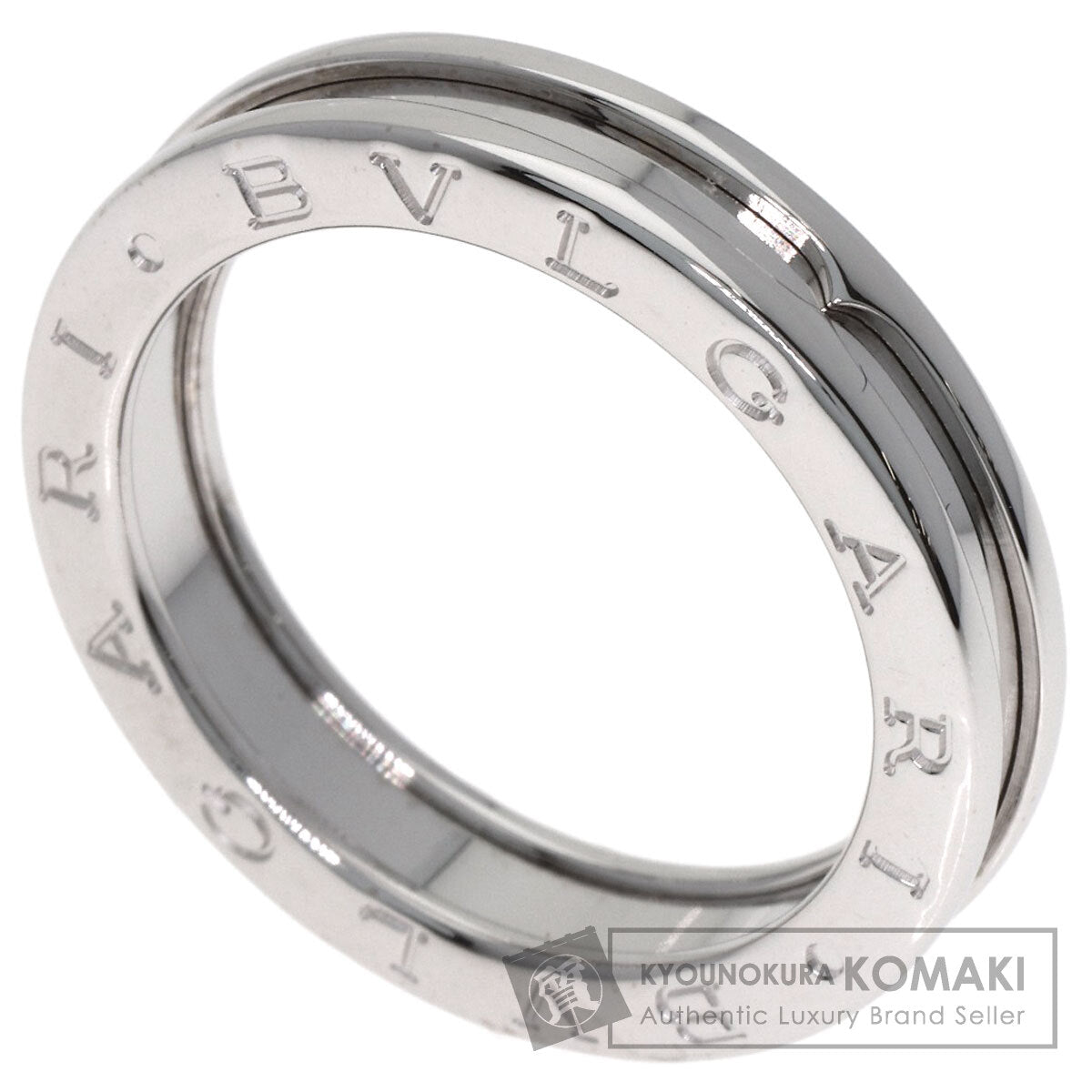 BVLGARI B.zero1 1 band #60 Ring K18 White Gold Ladies [Used]