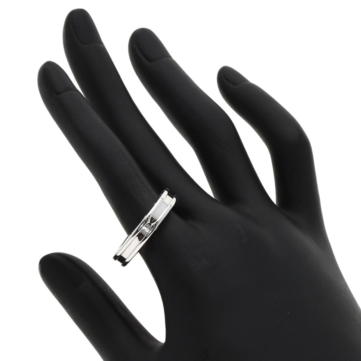 BVLGARI B.zero1 1 band #60 Ring K18 White Gold Ladies [Used]