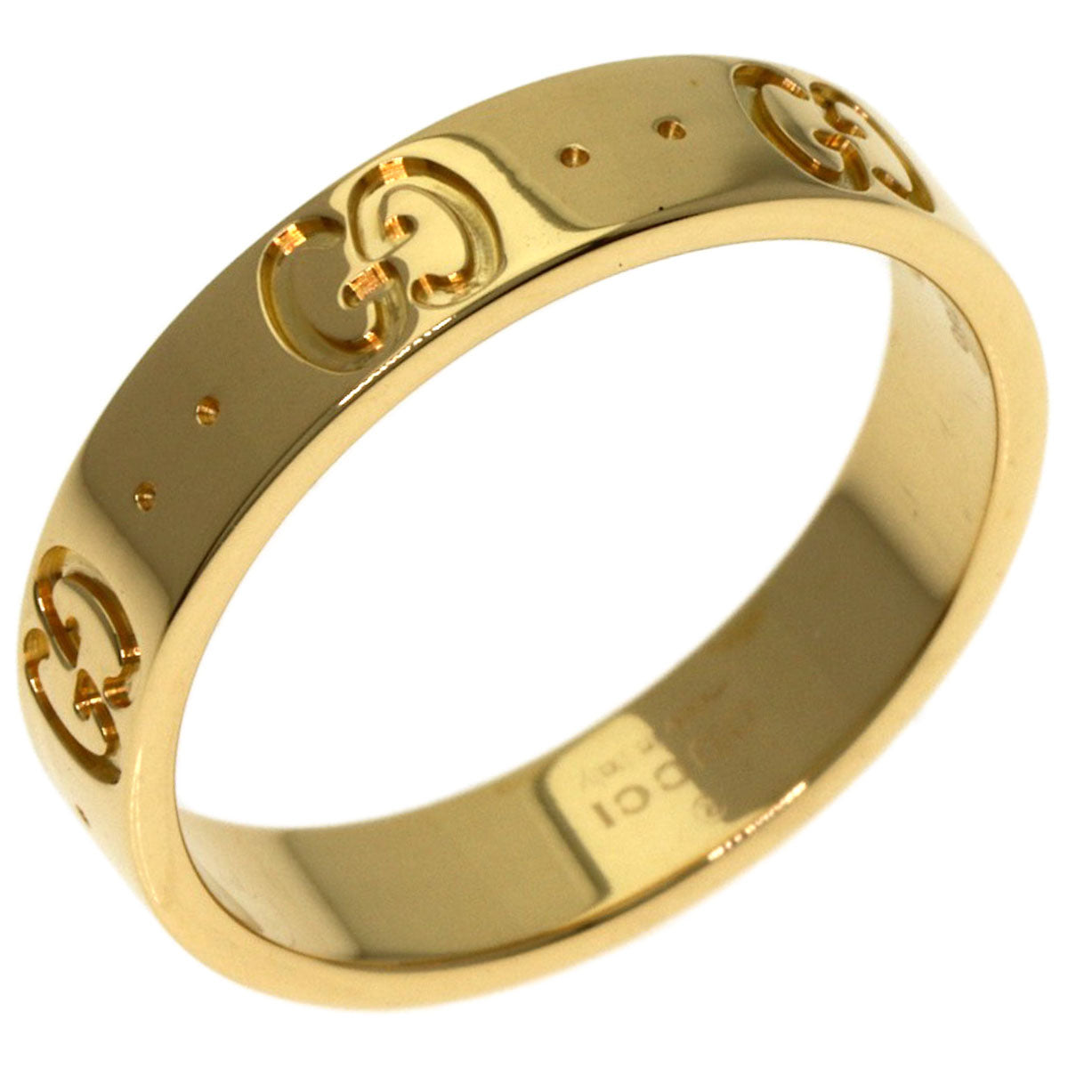GUCCI Icon # 11 Ring K18 Yellow Gold Ladies [Used]