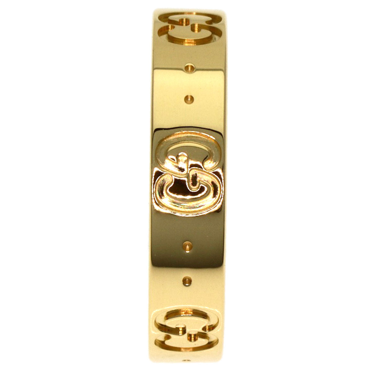 GUCCI Icon # 11 Ring K18 Yellow Gold Ladies [Used]