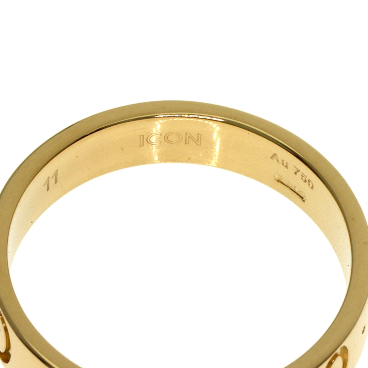 GUCCI Icon # 11 Ring K18 Yellow Gold Ladies [Used]