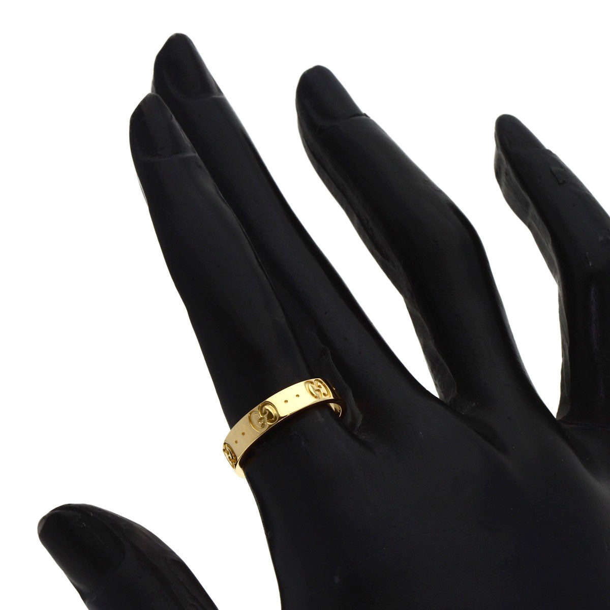 GUCCI Icon # 11 Ring K18 Yellow Gold Ladies [Used]