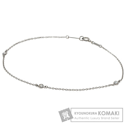 TIFFANY&Co. By The Yard 3P Diamond Bracelet Platinum PT950 PT850Ladies [Used]