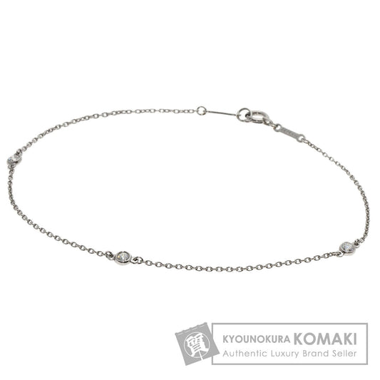 TIFFANY&Co. By The Yard 3P Diamond Bracelet Platinum PT950 PT850Ladies [Used]
