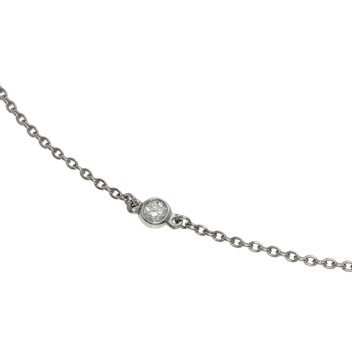 TIFFANY&Co. By The Yard 3P Diamond Bracelet Platinum PT950 PT850Ladies [Used]