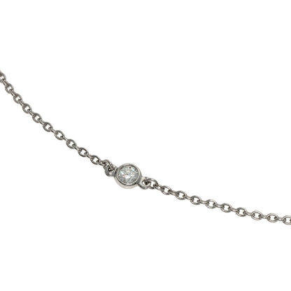 TIFFANY&Co. By The Yard 3P Diamond Bracelet Platinum PT950 PT850Ladies [Used]