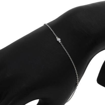 TIFFANY&Co. By The Yard 3P Diamond Bracelet Platinum PT950 PT850Ladies [Used]